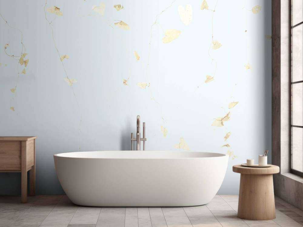 Branches d'aubépine - bleu ciel