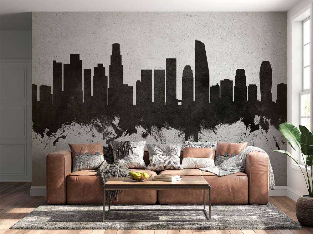 Aquarelle skyline, Los Angeles