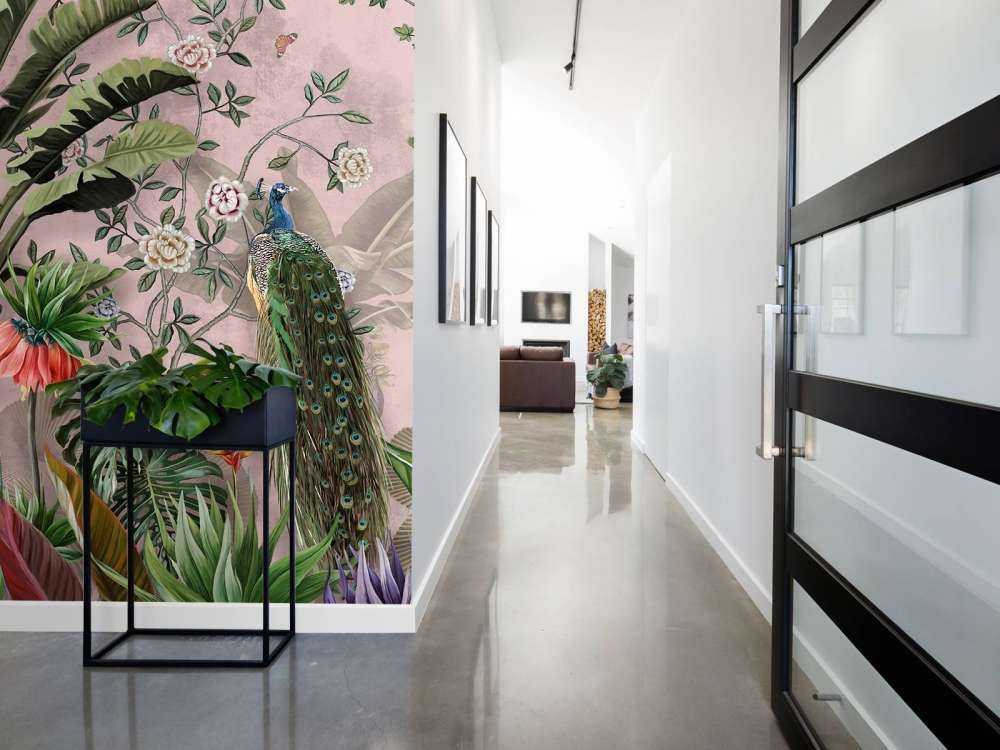 Paon dans la Beauté Tropicale