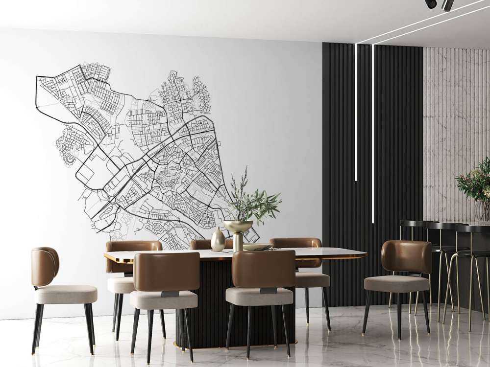 Carte de Zwolle, blanc