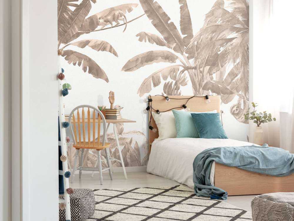 Petits animaux de la jungle en taupe