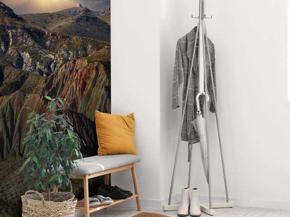 Coucher de soleil dans les montagnes