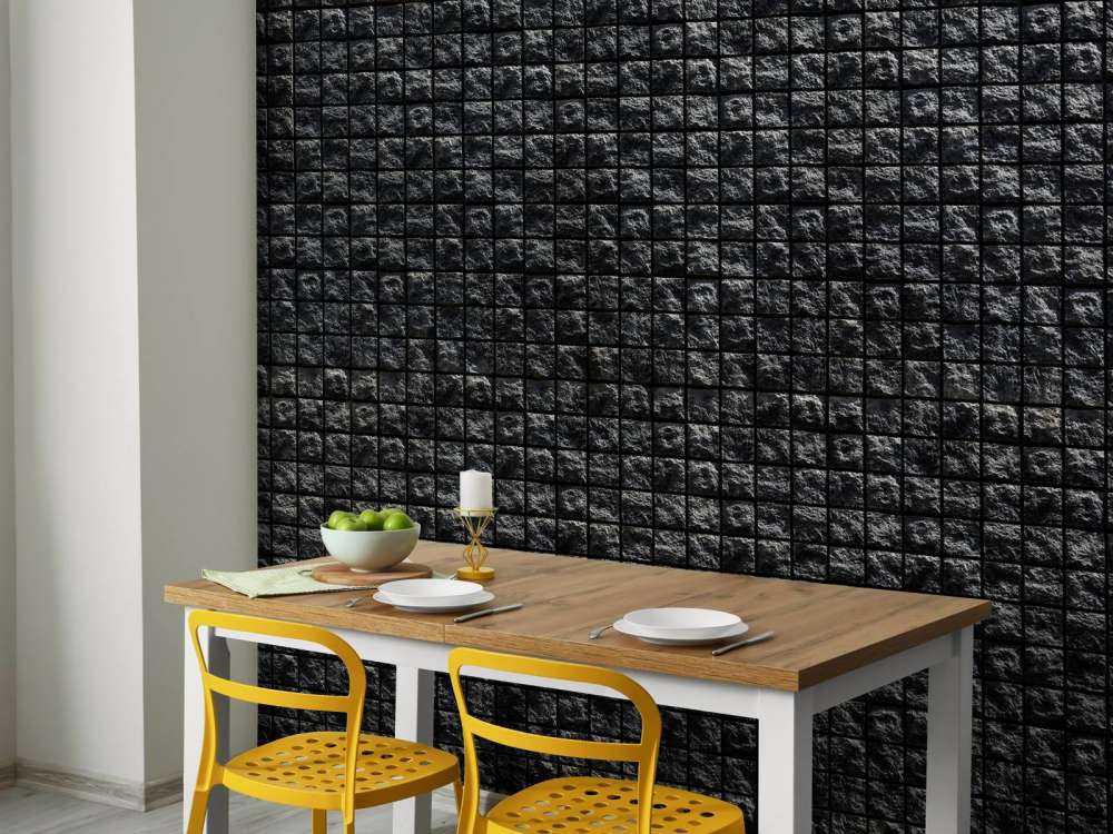 Pierres carrées noires