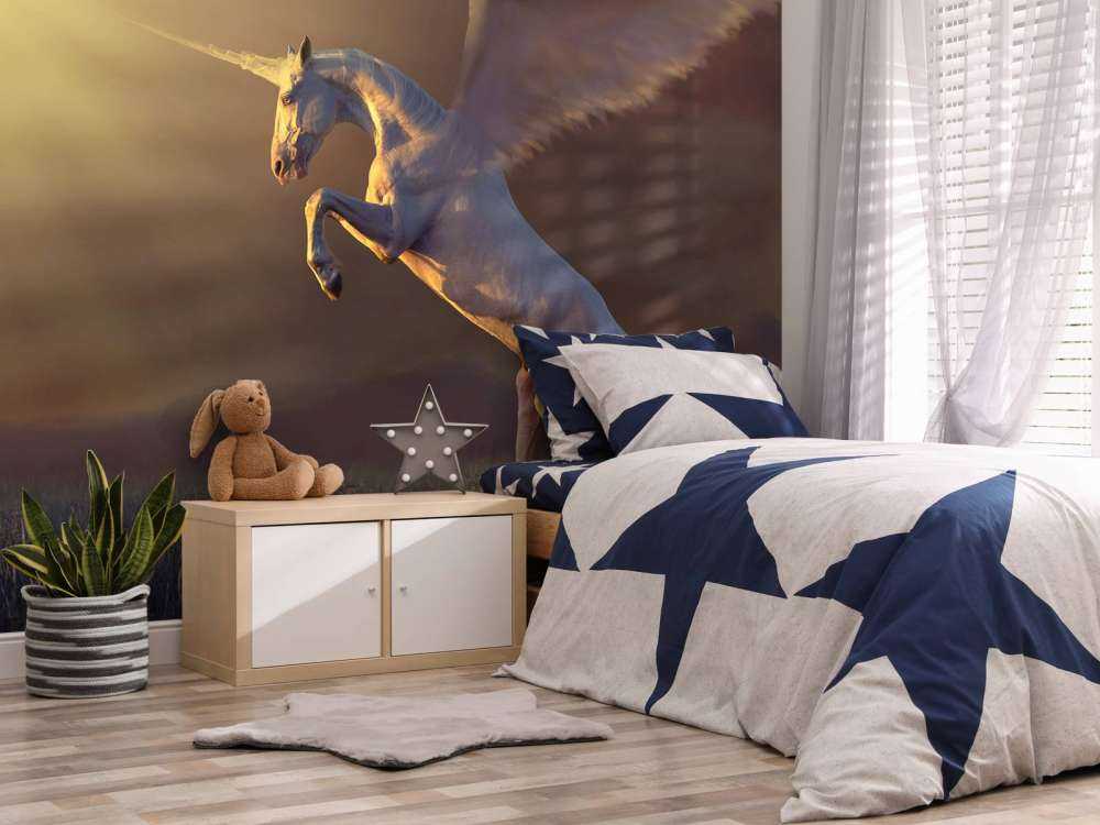 Licorne avec des ailes