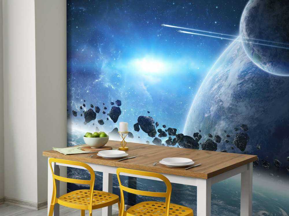 Lever de soleil dans l'espace