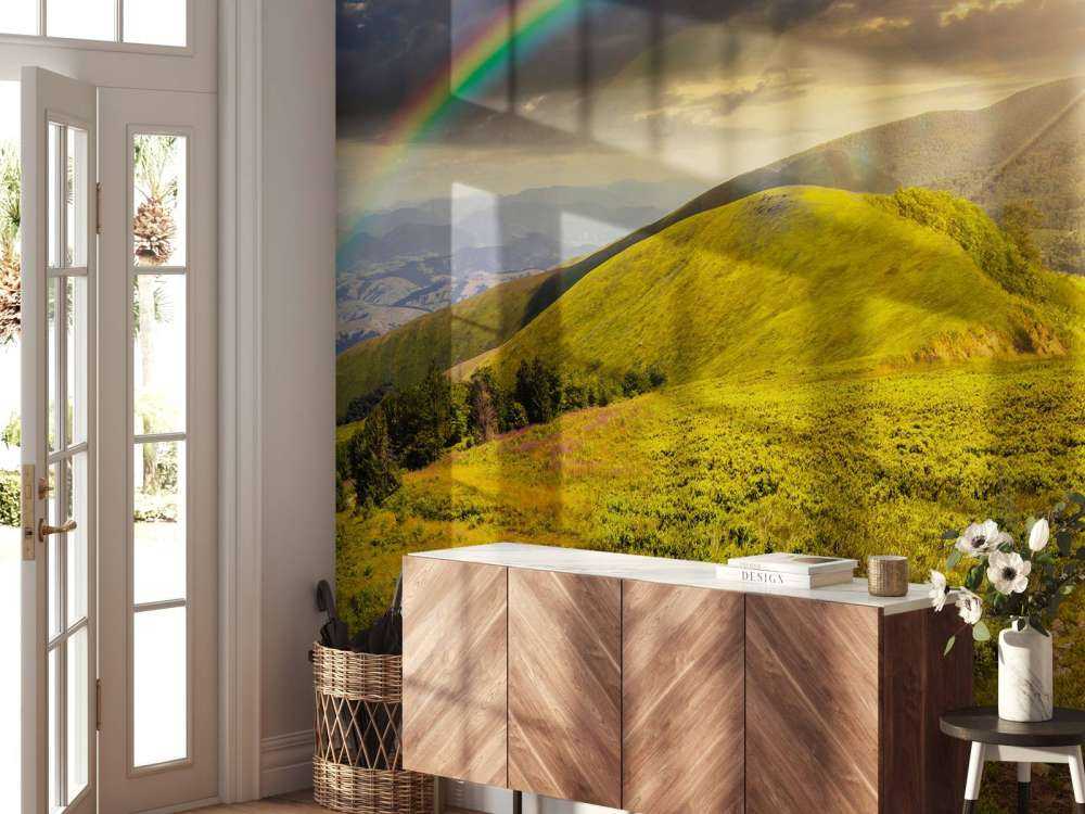 Montagnes au coucher du soleil