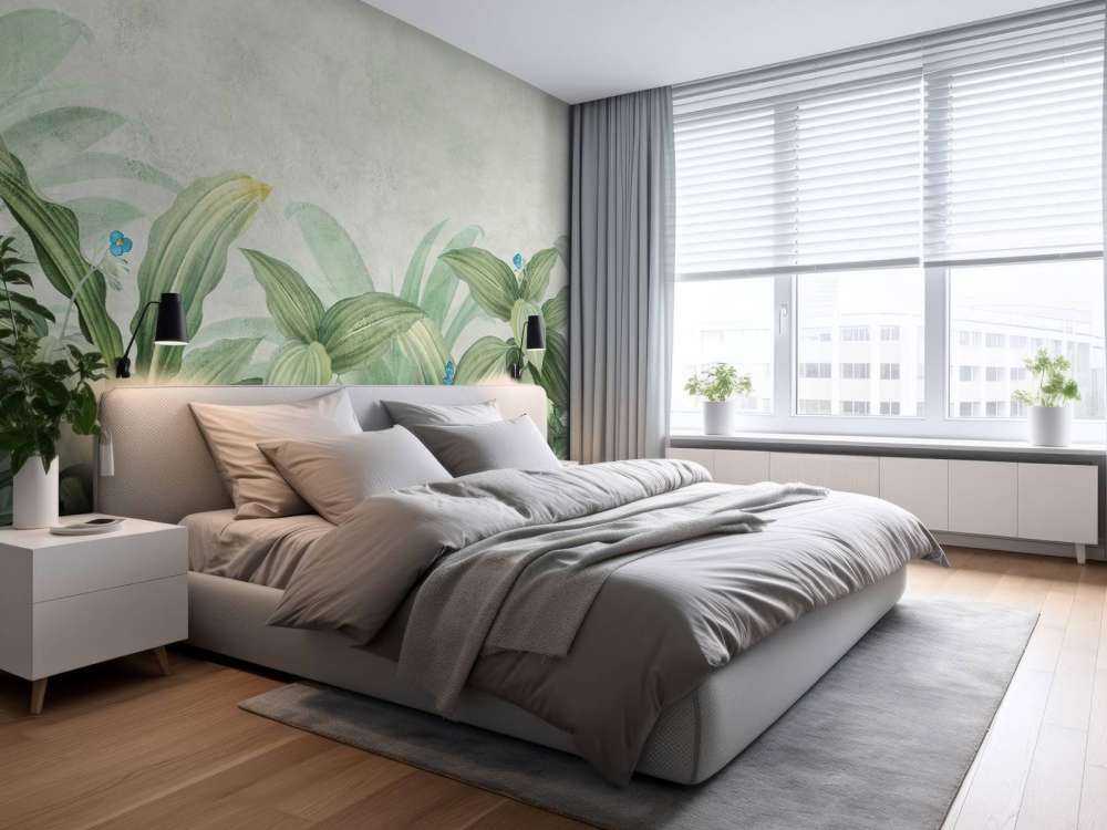 Herbe à mouche avec des fleurs