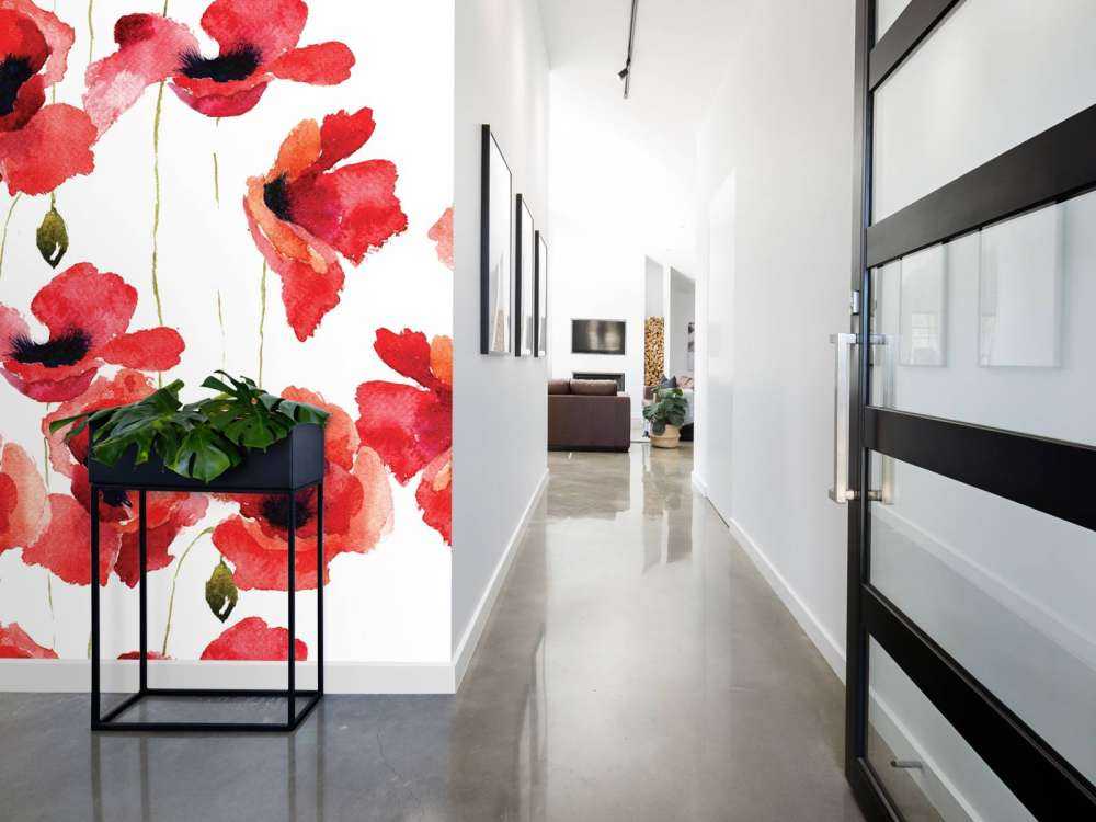 Des coquelicots à l'aquarelle