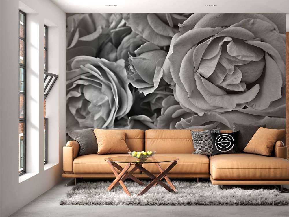 Les roses en noir et blanc