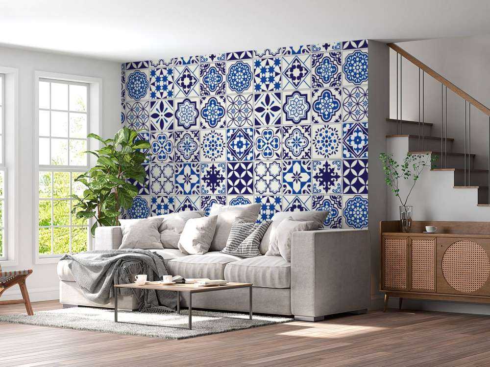 Tuiles bleues