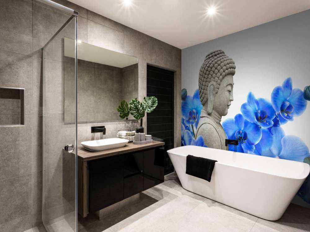 Bouddha et les orchidées