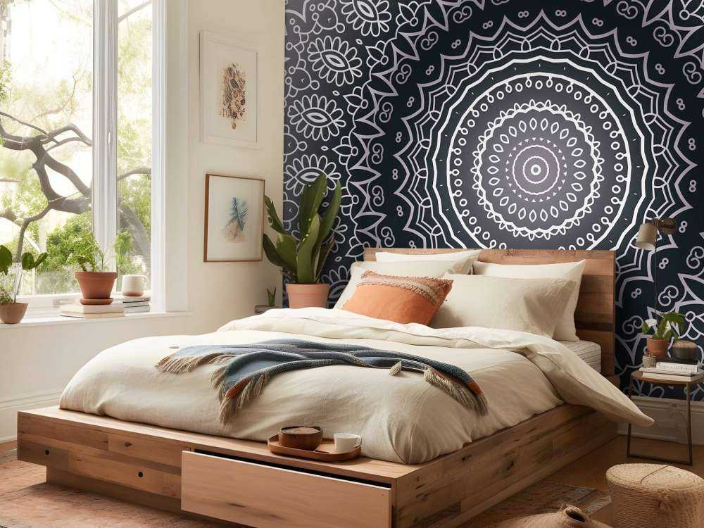 Grey mandala
