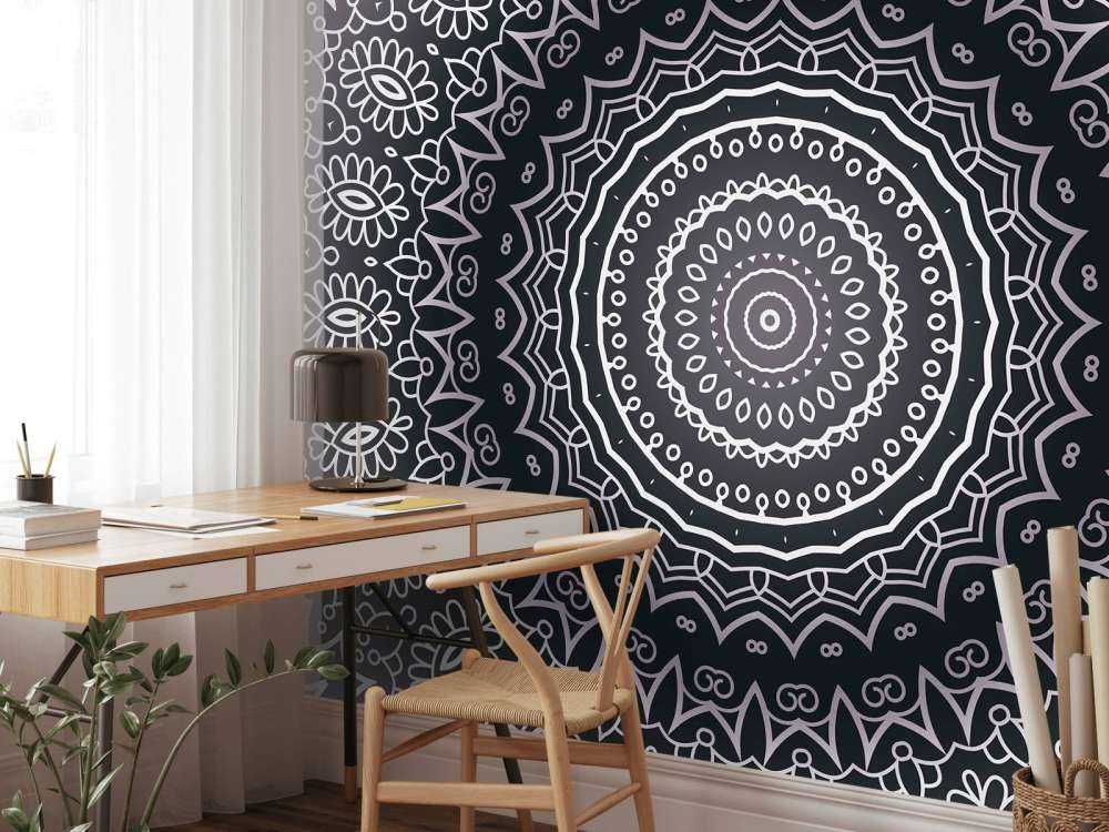 Grey mandala