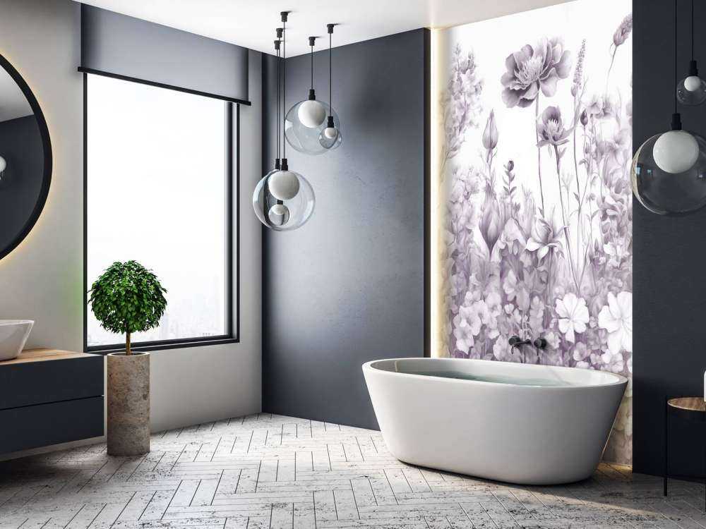 Fleurs de mon âme sans couture - lavande