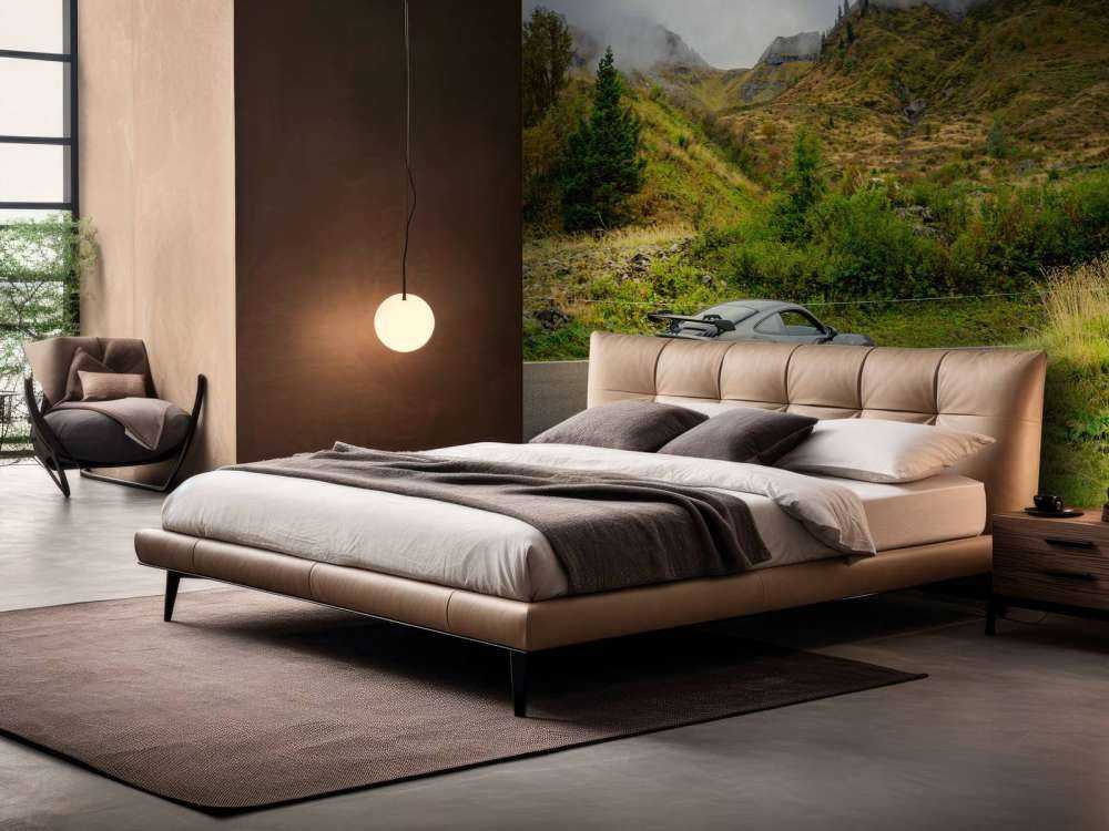 Voiture de sport dans le brouillard de montagne