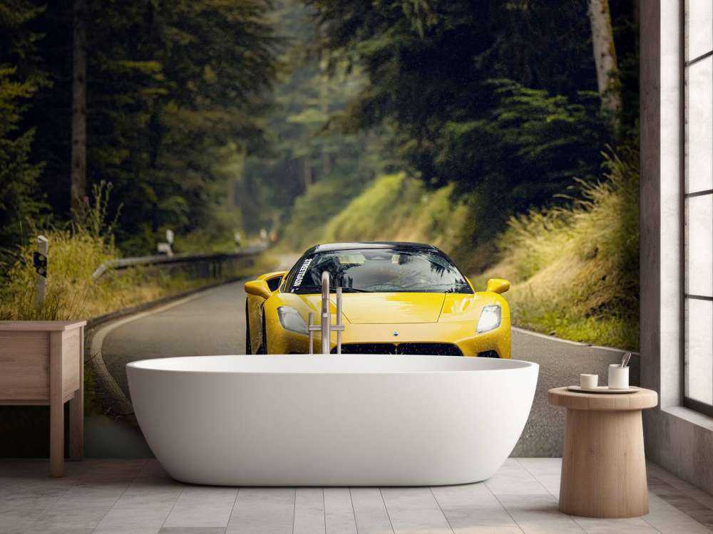 Maserati dans la forêt verte