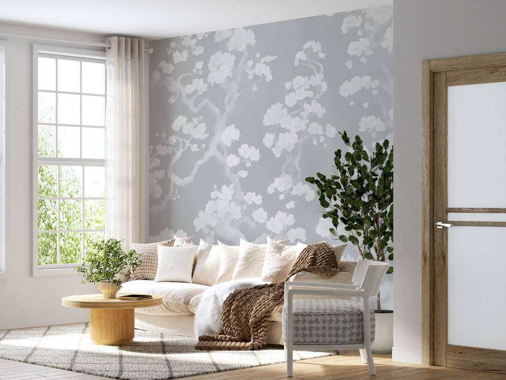 Forêt en fleurs merveilleuse - bleue