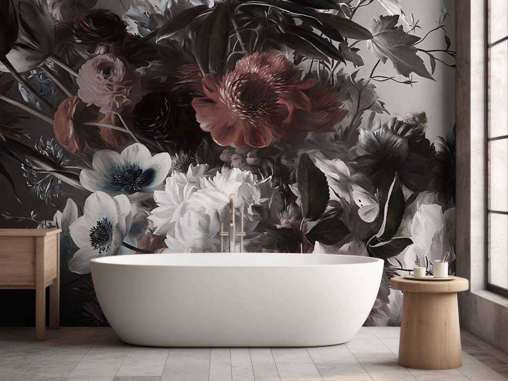 Grand bouquet avec des anémones roses