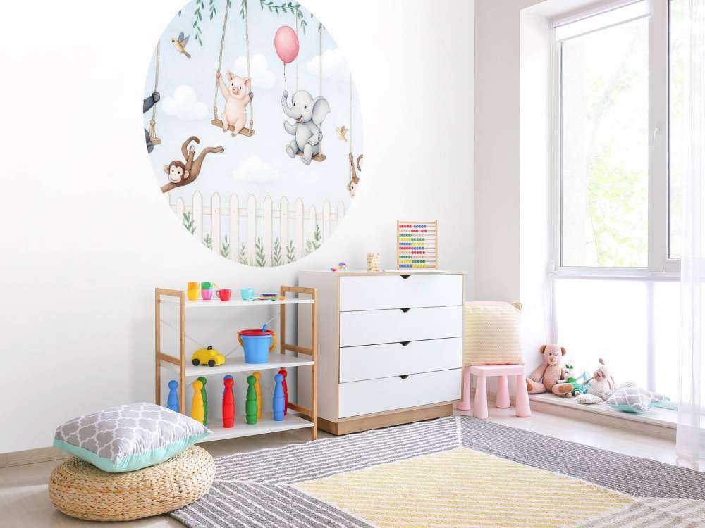 Amis des animaux dans le jardin d'enfants