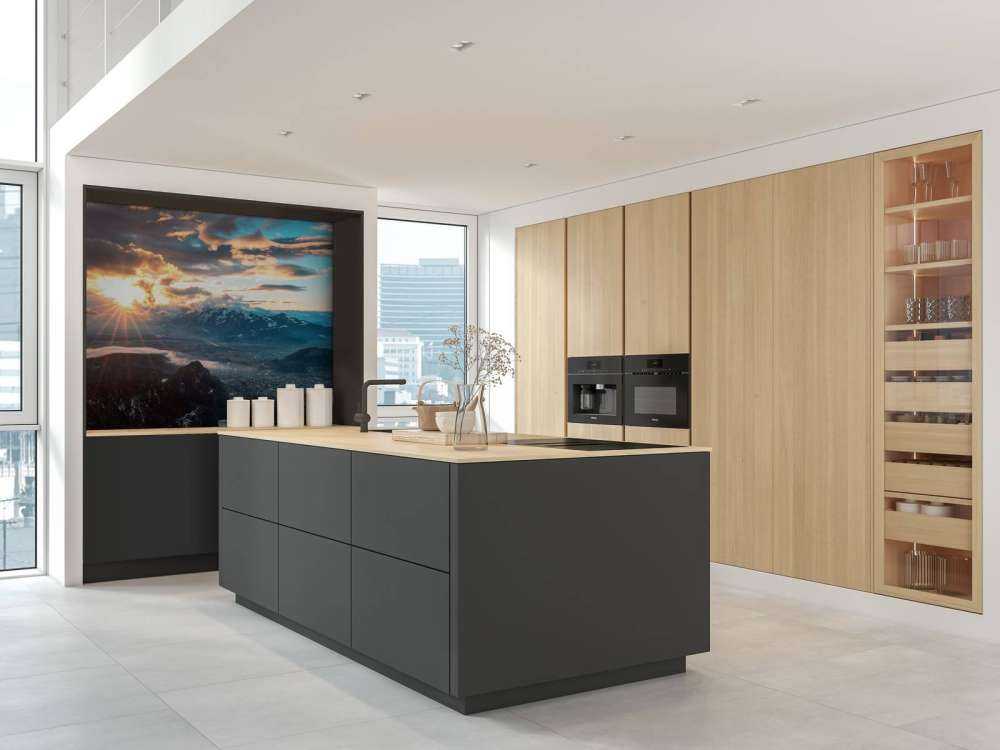 Coucher de soleil sur la vallée alpine