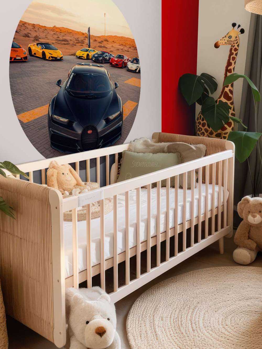 Hypercars au coucher du soleil