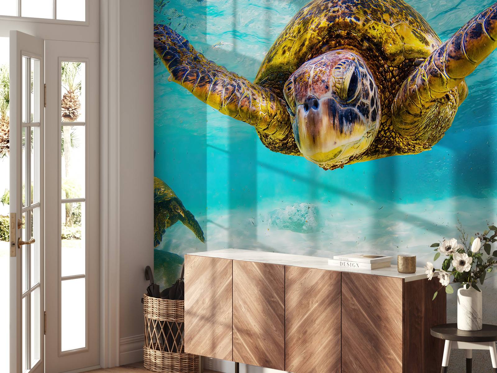 Tortue de mer dans l'océan