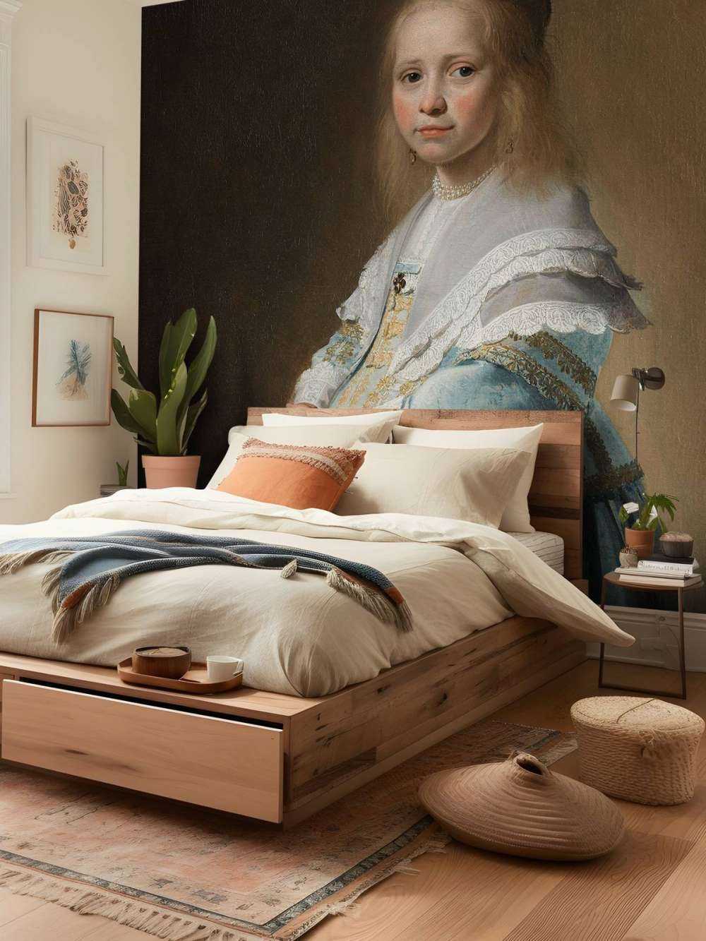 Portrait d'une fille en bleu