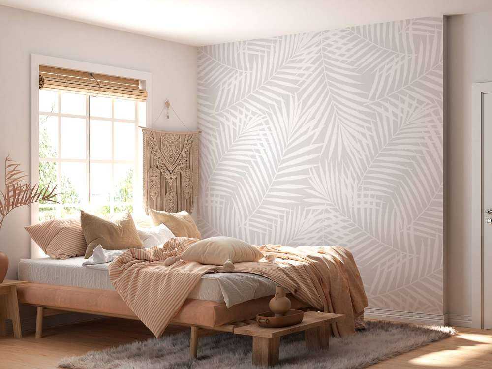 Motif avec feuille de palmier