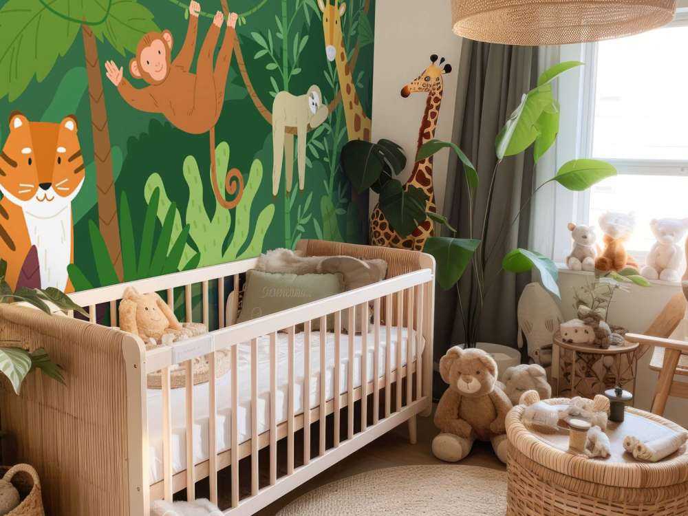 Animaux de la jungle heureux