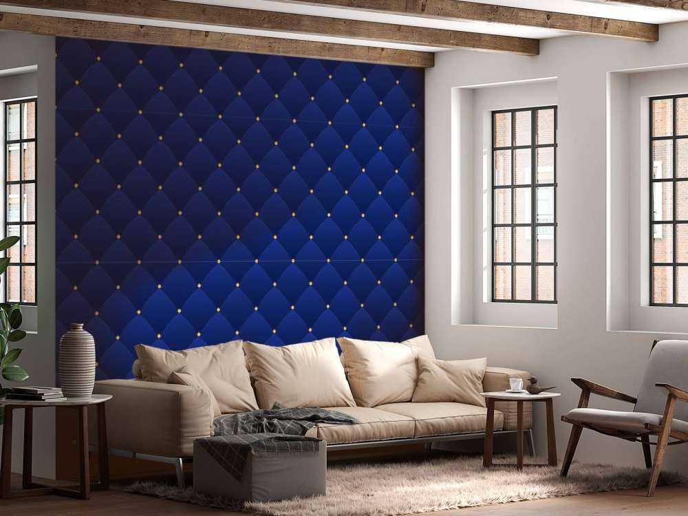 Motif Chesterfield bleu foncé