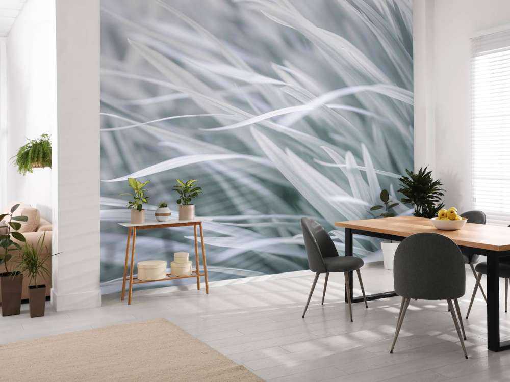 Gros plan sur des brins d'herbe