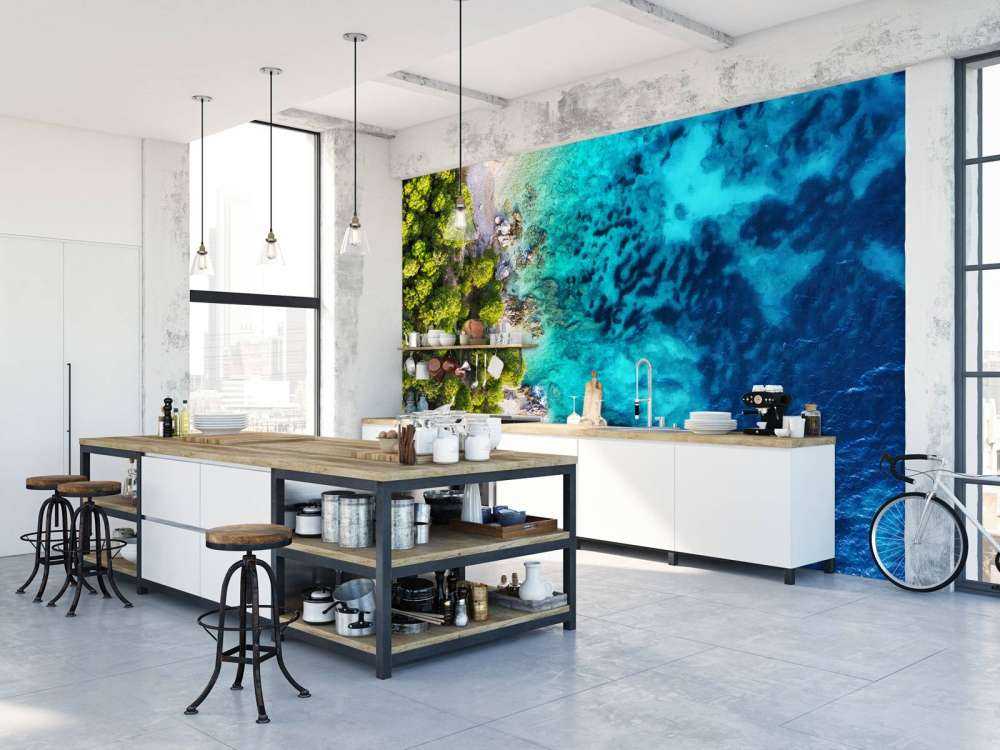 La côte vue du ciel