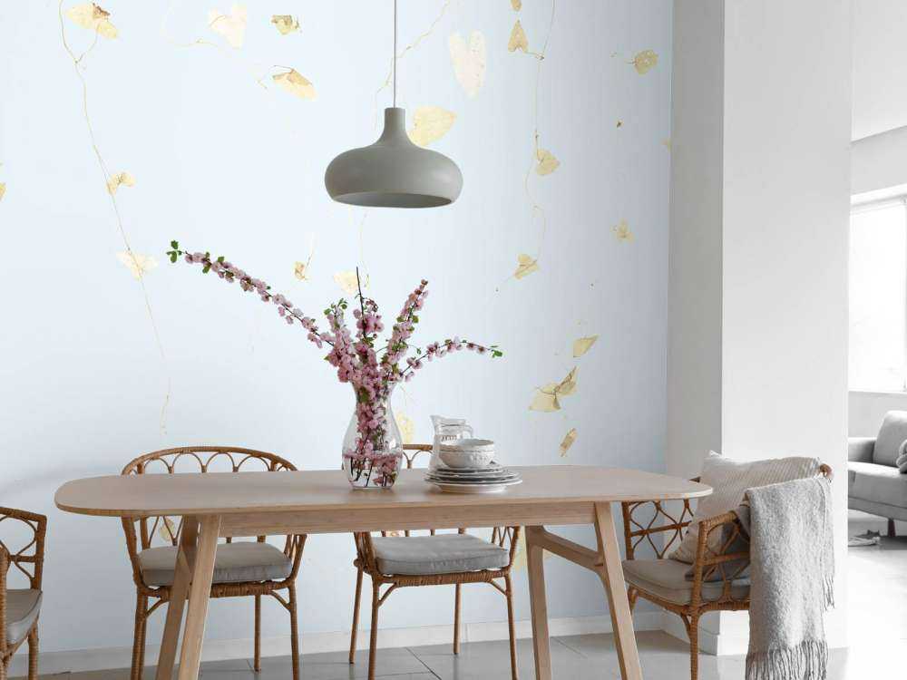 Branches d'aubépine - bleu ciel