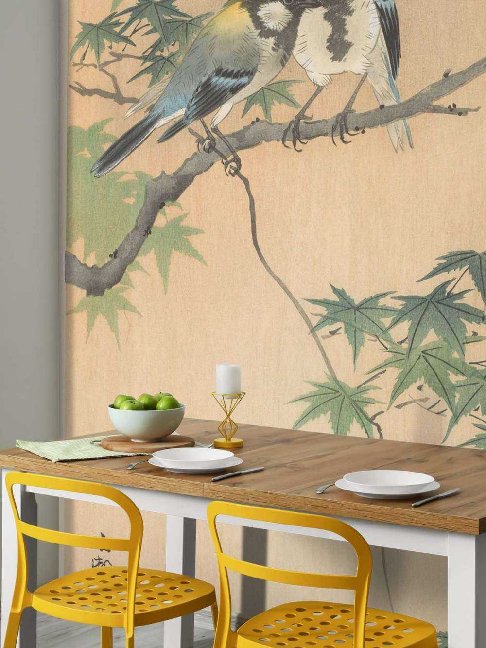 Lolos sur branche d'érable