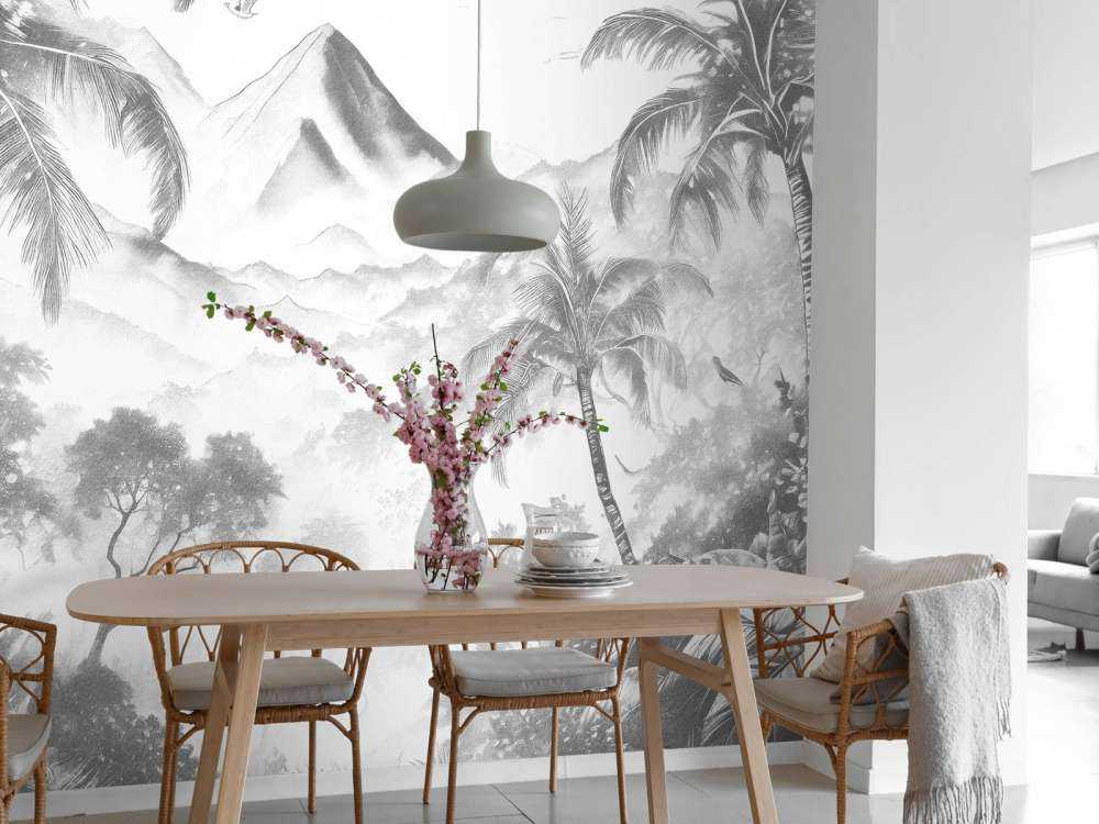 Aube sur l'Île Volcanique