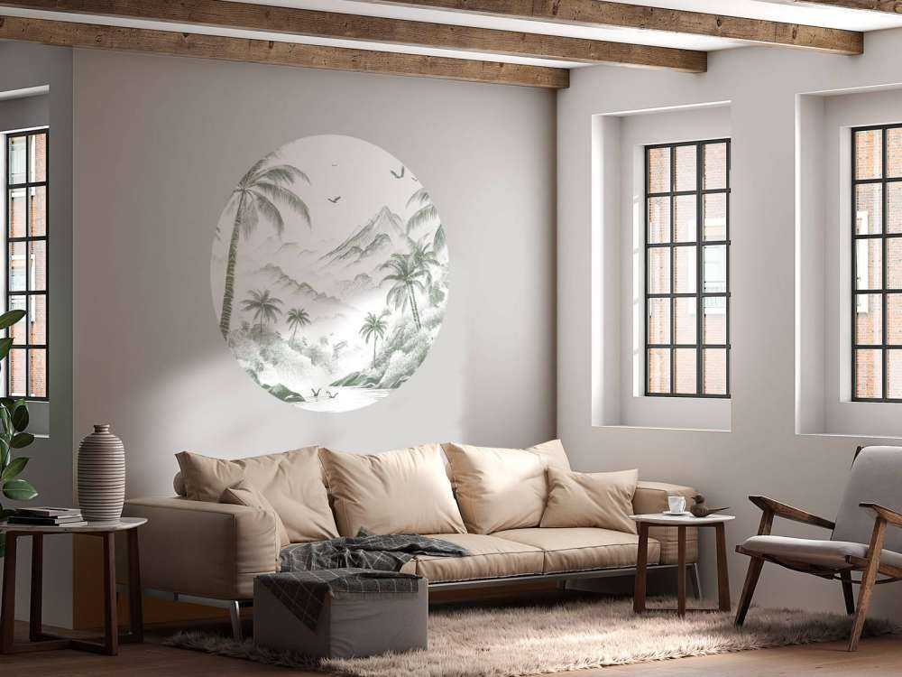 Baie Paisible aux Palmiers, vert