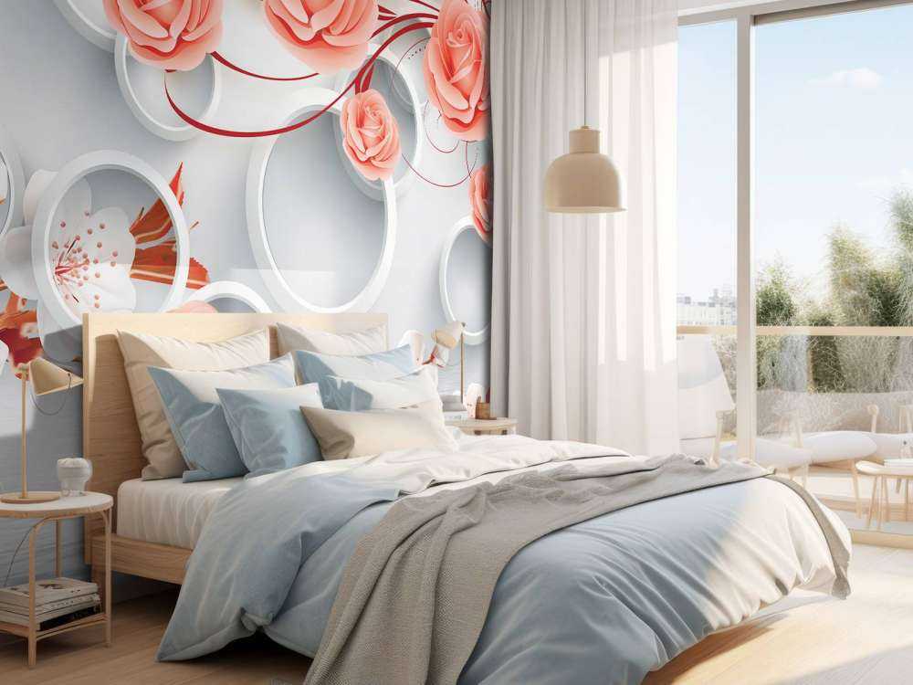 Cercles et fleurs en 3D