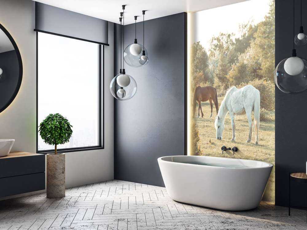 Chevaux dans la prairie