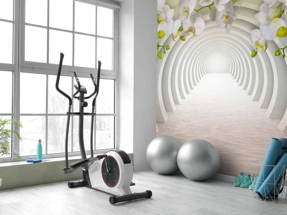 Tunnel avec orchidées