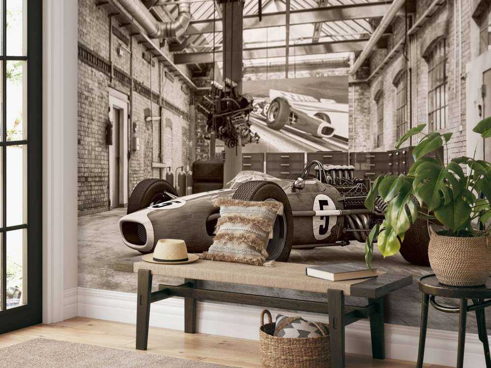 Vieille voiture de course