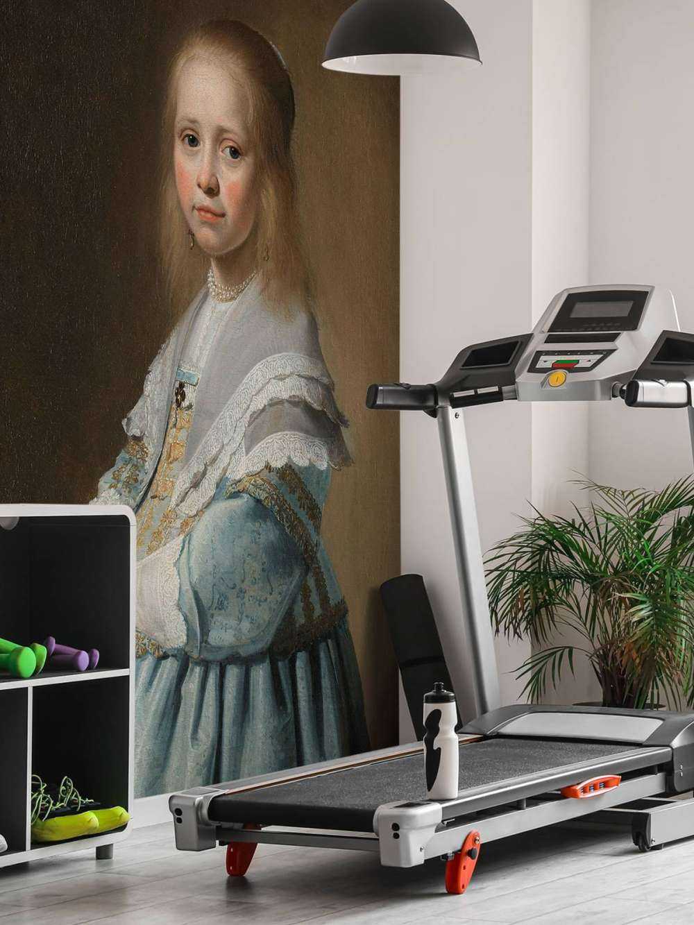 Portrait d'une fille en bleu