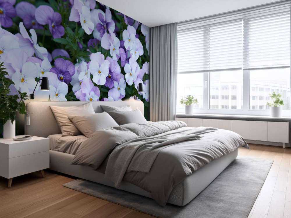 Violettes blanches pourpres