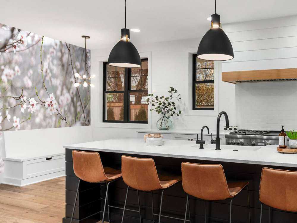 Fleurs roses et blanches