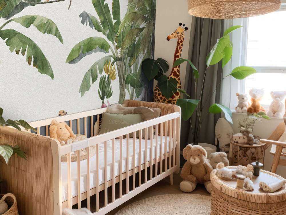 Jungle avec des animaux colorés