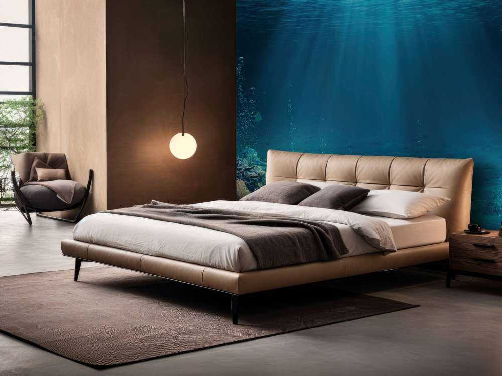 Des rayons de soleil à travers l'eau