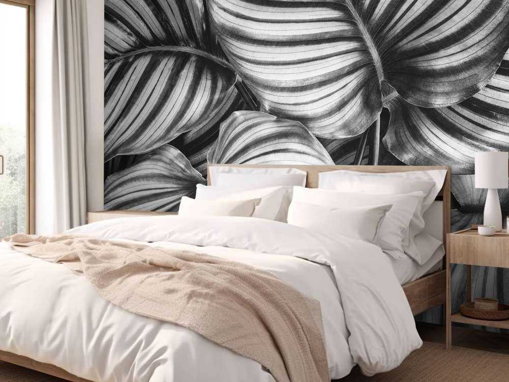 Plante à feuilles rayées