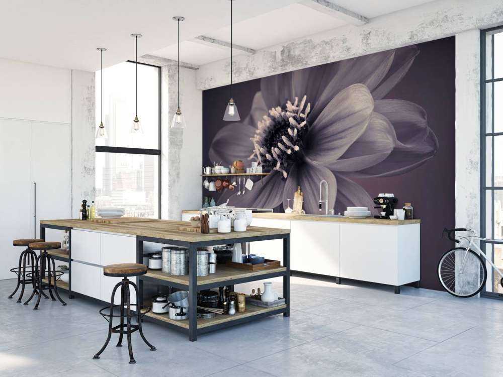 Fleur de dahlia foncé