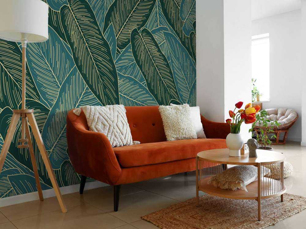 Feuille fendue dorée