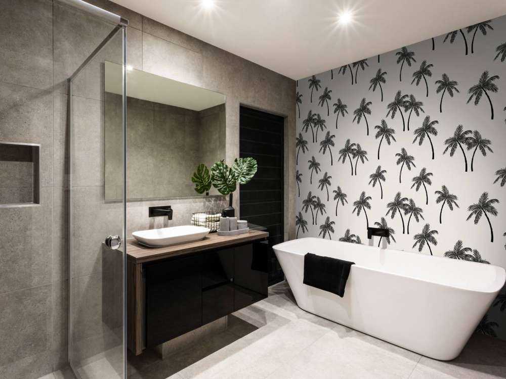 Motif avec palmiers