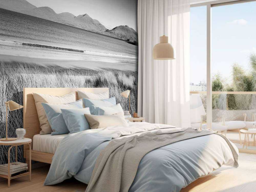 L'herbe de dunes, plage en montagne